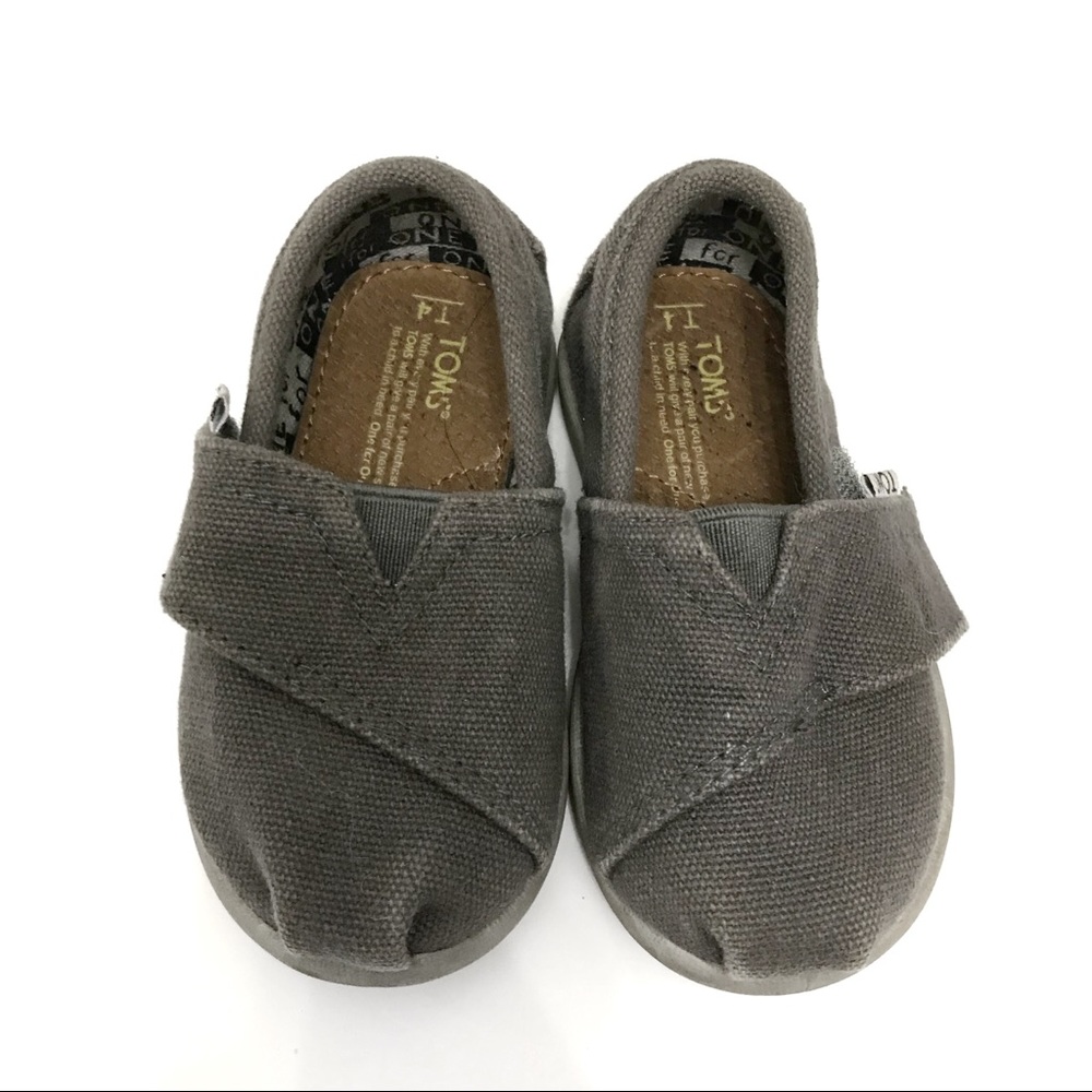 Gray toddler Toms